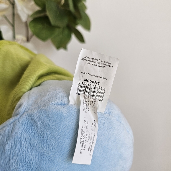 Disney Store Exclusive Mc Dopey Plush Snow White Seven Dwarfs Rare Toy 16 inches - Picture 14 of 15